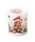 Kerze 39320985 Teddy wei&szlig;/rot/braun 
