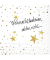 Motivservietten 33321135, gold/schwarz/wei&szlig; / Schriftzug Weihnachtskalorien z&auml;hlen nicht../Sterne, 3-lagig, 33x33cm
