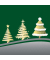 Motivservietten Weihnachten 33321126, gold/gr&uuml;n/grau / 3 Weihnachtsb&auml;ume, 3-lagig, 33x33cm