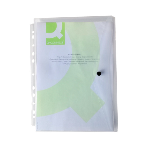 Q-connect Aktentasche A4 quer transparent 5705831163430 Q-connect