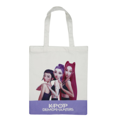 Umh&auml;ngetasche KPop Demon lila wei&szlig;