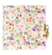 Tagebuch m.Schloss Blissful Blossom mang