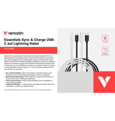 USB-Kabel 32392, wei&szlig;