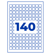 Etiketten ultragrip L7130-10, wei&szlig;, 15x15mm (BxH)