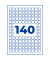 Universaletiketten 15x15 PPWR wei&szlig;