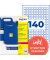 Folienetiketten L7071-8, wei&szlig;, 15x15mm (BxH), quadratisch