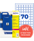 Universaletiketten 25x25mm QR-Code wei&szlig;