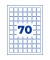 Universaletiketten 25x25mm QR-Code wei&szlig;
