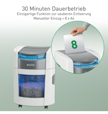 Aktenvernichter IQ OptiMax Home Office 150, 8038-00-00, Partikelschnitt (P-4)