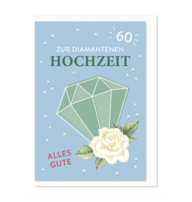 Diamantene Hochzeitskarte