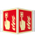 Winkelschild Brandmelder ISO 7010