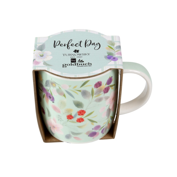 TURNOWSKY Kaffeetasse Blissful Blossom green 4009835465585 TURNOWSKY