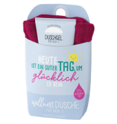 Wellnessdusche Happy Greetings blau