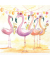Motivservietten 13321530, mehrfarbig / Flamingo-Party, 3-lagig