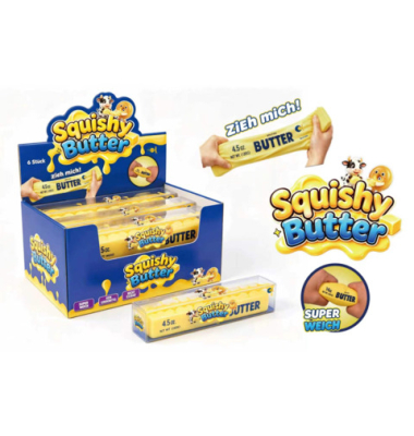 Quetschfigur Squishy Butter gelb