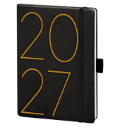 Buchkalender V Book A5 schwarz