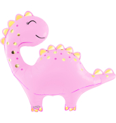 Folienballon S&uuml;&szlig;er Dino rosa 85 cm