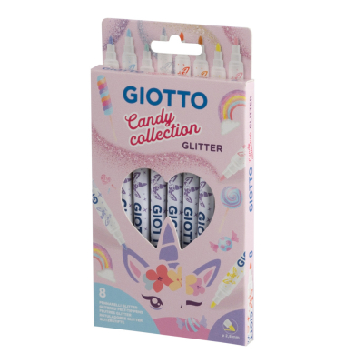 Faserschreiber 8ST Glitter Candy Collect
