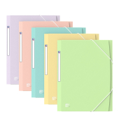 Gummizugmappe Urban 400187619, A4+ farbig sortiert Polypropylen (PP), f&uuml;r ca. 150 Blatt  (80 g/m&sup2;), mit 3 Einschlagklappen