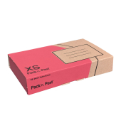 Versandkarton 30134320 rot/schwarz-braun, innen 243x146x42mm, Karton