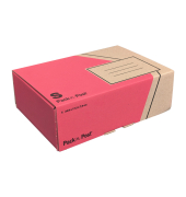 Versandkarton 30134322 rot/schwarz-braun, innen 249x175x79mm, Karton