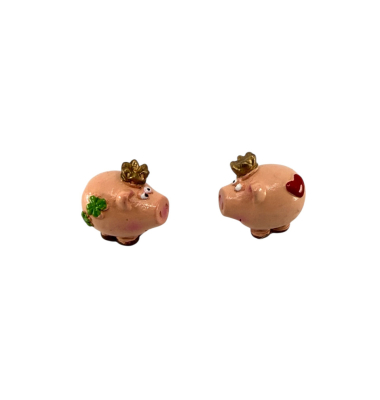 Gl&uuml;cksbringer Schwein mit Krone