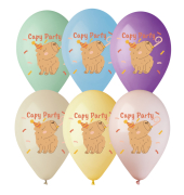 6 Ballons Capybara Party