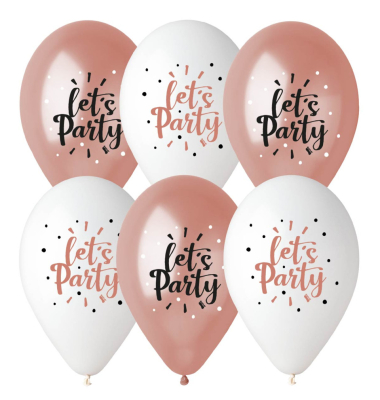 6 Ballons Lets Party