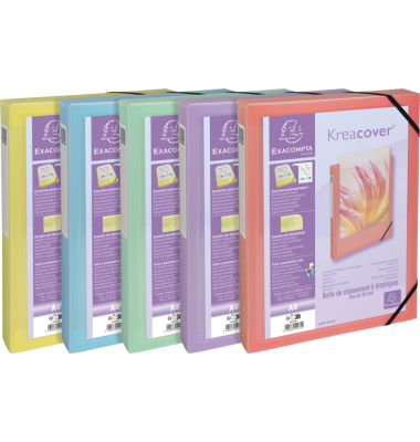 Archivbox 59279E, A4, farbig sortiert, Polypropylen
