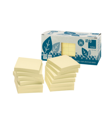 Haftnotizen 565411-NEUTRAL, 75x75mm, gelb, quadratisch