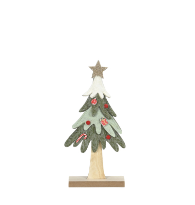 Weihnachtlicher  Baum 12x4xH25cm