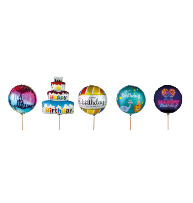 Mini-Folienballons Happy Birthday