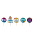 Mini-Folienballons Happy Birthday