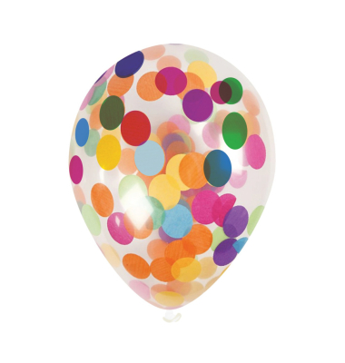 Konfetti-Ballons 9er Pack