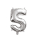Folienballon 5 silber 43cm