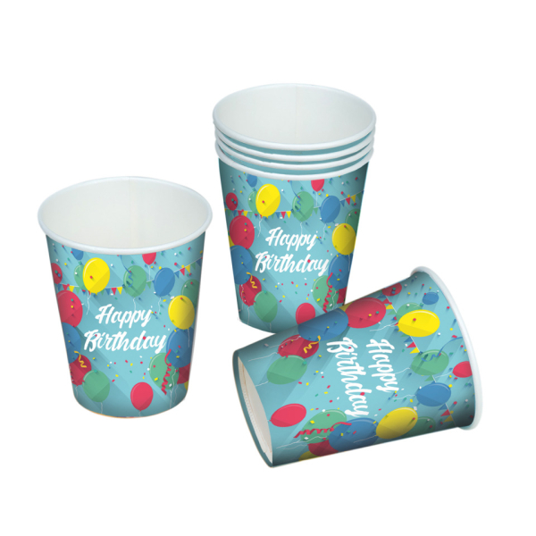 TIB Motivbecher 8ST Happy Birthday 4002727199414 TIB