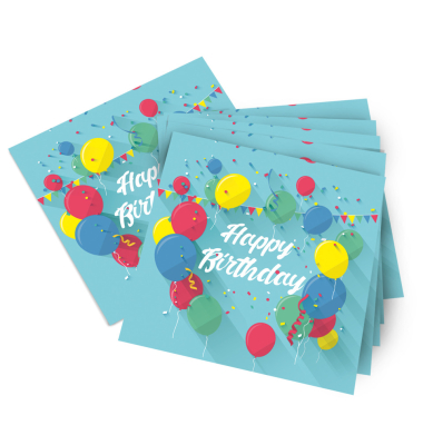 Motivservietten 19942 / Happy Birthday, 3-lagig, 33x33cm