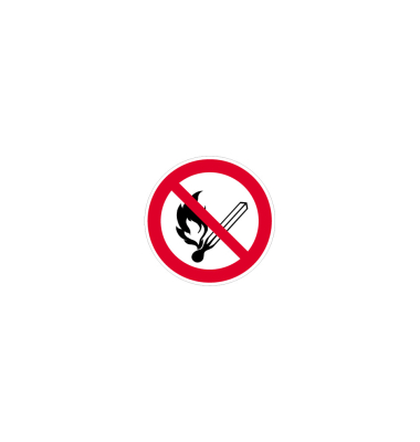 Feuer, Licht und Rauchen verboten
