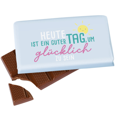 Schokolade Happy Greetings blau