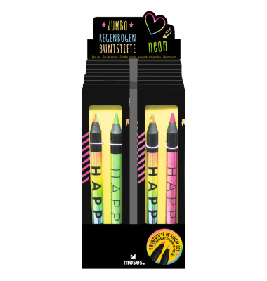 Jumbo Regenbogen Buntstifte Neon
