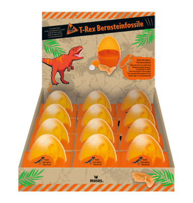 Dino T-Rex Bernsteinfossil