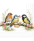 Motivservietten 12521785, mehrfarbig / Bird Friends, 3-lagig