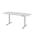 Sitz-Steh-Schreibtisch VXDSM, elektrisch h&ouml;henverstellbar, 127cm (H), 220x103cm (BxT), grau / silber