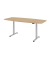 Sitz-Steh-Schreibtisch VXDSM, elektrisch h&ouml;henverstellbar, 127cm (H), 220x103cm (BxT), eiche / silber