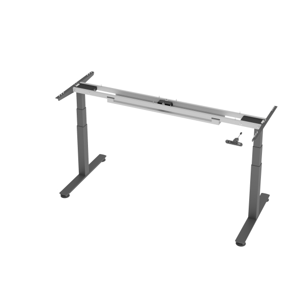 Hammerbacher Sitz-Steh-Schreibtischgestell VXDSM VXDSM19G/G, elektrisch höhenverstellbar, 63-127cm (H), T-Fuß-Gestell, graphit 403206230690 2 Stück
