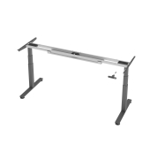 Sitz-Steh-Schreibtischgestell VXDSM VXDSM20G/G, elektrisch h&ouml;henverstellbar, 63-127cm (H), T-Fu&szlig;-Gestell, graphit
