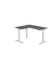Sitz-Steh-Schreibtisch VXDSM, elektrisch h&ouml;henverstellbar, 127cm (H), 160x180cm (BxT), graphit / silber