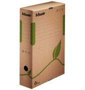 Archivbox ECO 623916, R&uuml;ckenbreite: 80 mm, f&uuml;r A4, braun