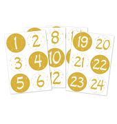 Weihnachtsetikett Snoopy Numbers