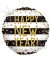 Folienballon New Year Confetti 46cm